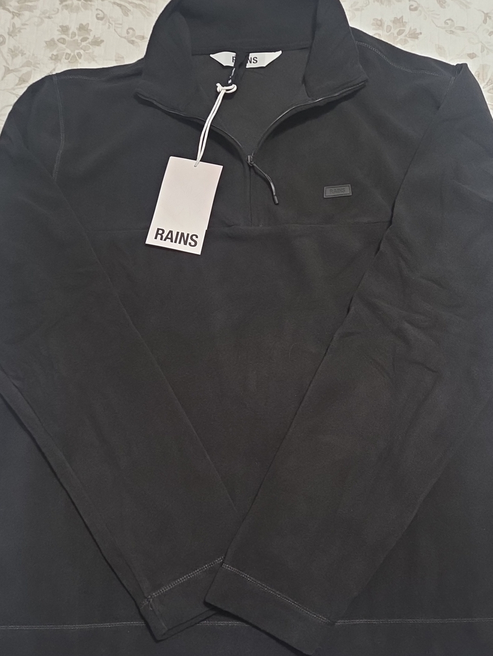 RAINS Black Lightweight Jacket Size Medium NWT